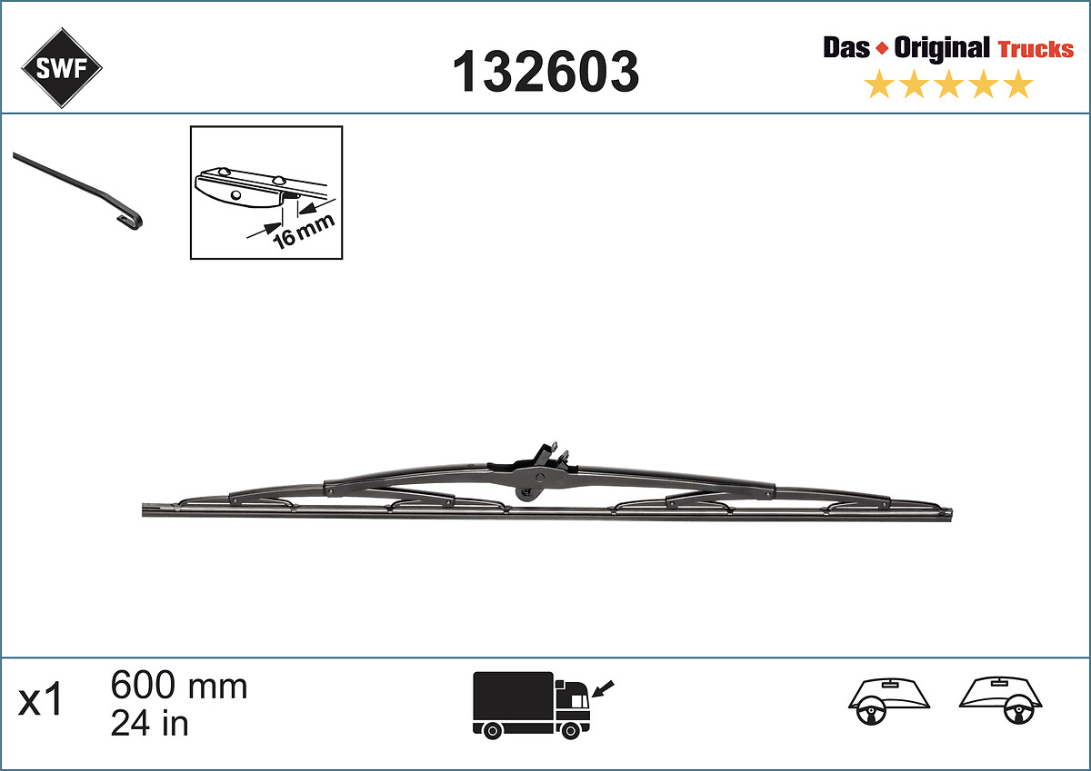 Wiper Blade - 132603 SWF